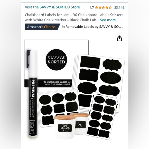 New! Basket and Chalkboard Labels - Picture 7 of 13